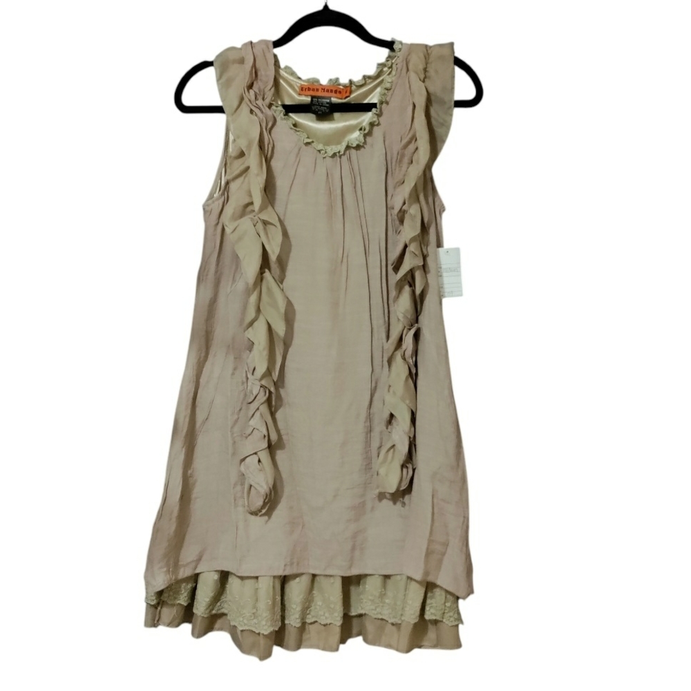 Urban Mango Ruffle Sleeveless Dress